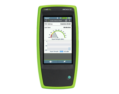 NetAlly AirCheck G2 Wireless Network Tester AIRCHECKG2-TA-KT (Full Set of Accessories) - 2-in-1 for Multiple Wi-Fi Standards, Wired PoE+ and Wireless Interference Detection