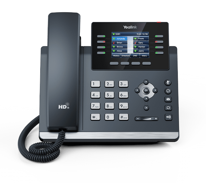 Yealink SIP T44U VoIP Phone 7-Inch HD Display 12 SIP Accounts PoE Business Desk Telephone IP Phone