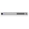 Ubiquiti UniFi Switch 16 PoE USW-16-POE – 16-Port Gigabit Layer 2 Managed Switch, 8x PoE+ 802.3at (42W Budget), 2x 1G SFP, Fanless Silent Cooling, 1.3" Touchscreen, Rackmount