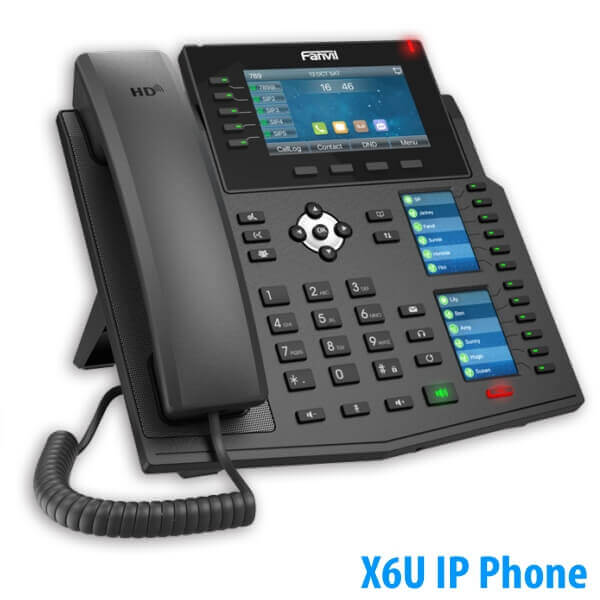 Fanvil X6U 6 line Ultra-Elegant Gigabit Triple Color Screen Phone