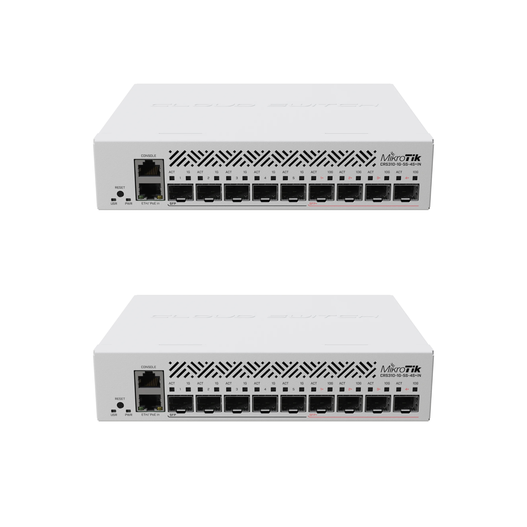 MikroTik netFiber 9 Outdoor Fiber Switch – CRS310-1G-5S-4S+OUT with 4x 10G SFP+, 5x SFP, PoE-In, IP54, Passive Cooling