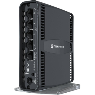 MikroTik hAP ax² C52iG-5HaxD2HaxD-TC – Dual-Band Wi-Fi 6 Router with 5x Gigabit Ethernet, PoE-in & PoE-out, Quad-Core IPQ-6010 CPU, 1GB RAM, RouterOS v7, WPA3