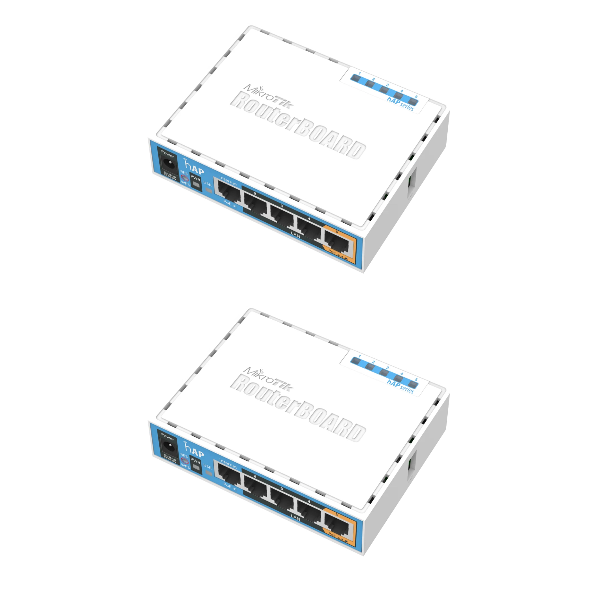 MikroTik hAP RB951Ui-2nD – 2.4GHz Home Access Point with 5x Fast Ethernet, PoE-out on Port 5, USB for 3G/4G, 650MHz CPU, 64MB RAM, RouterOS L4