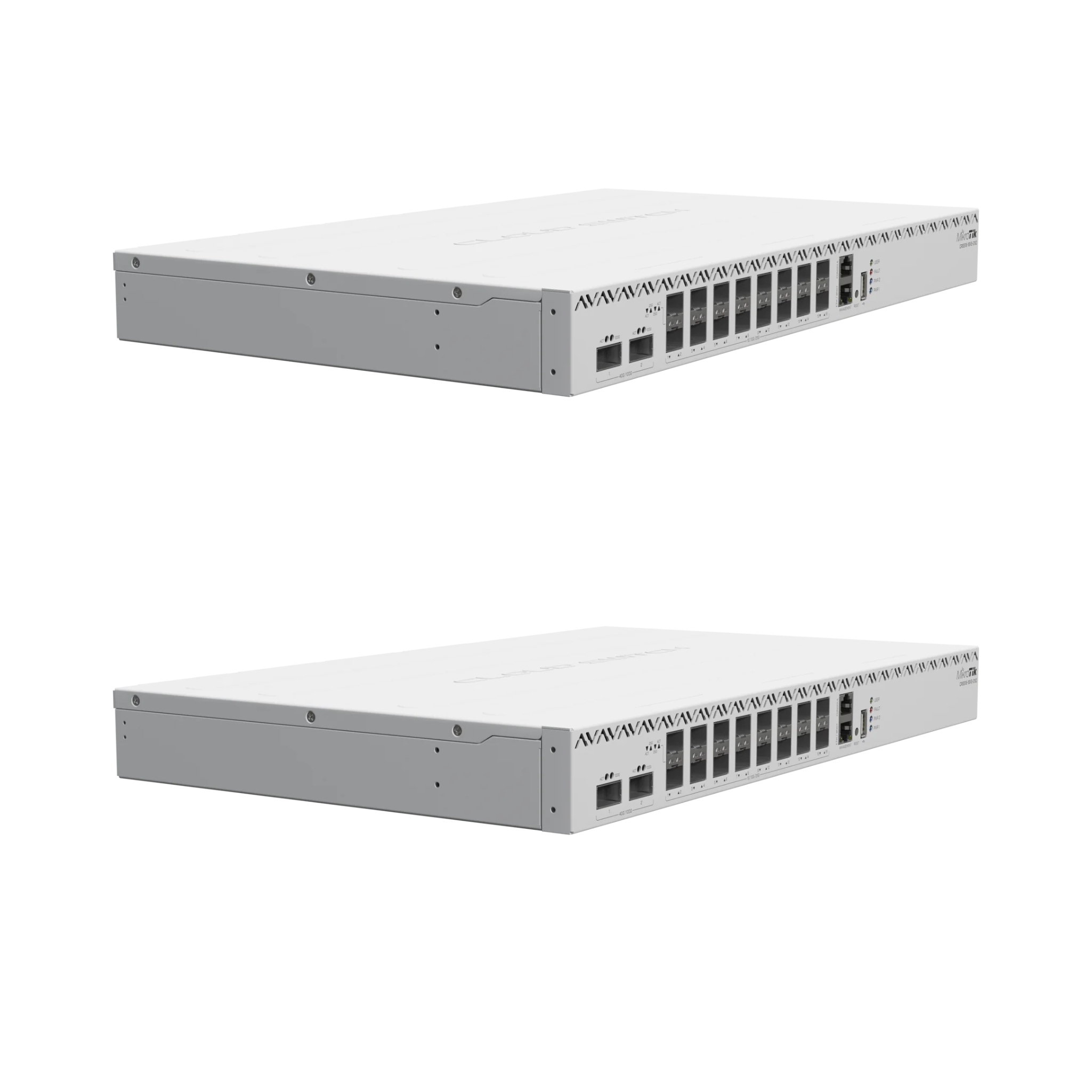 MikroTik CRS518-16XS-2XQ-RM 18-Port 100G/25G Managed Switch – 2x QSFP28, 16x SFP28, Dual Redundant Power Supplies, Enterprise Data Center Switch