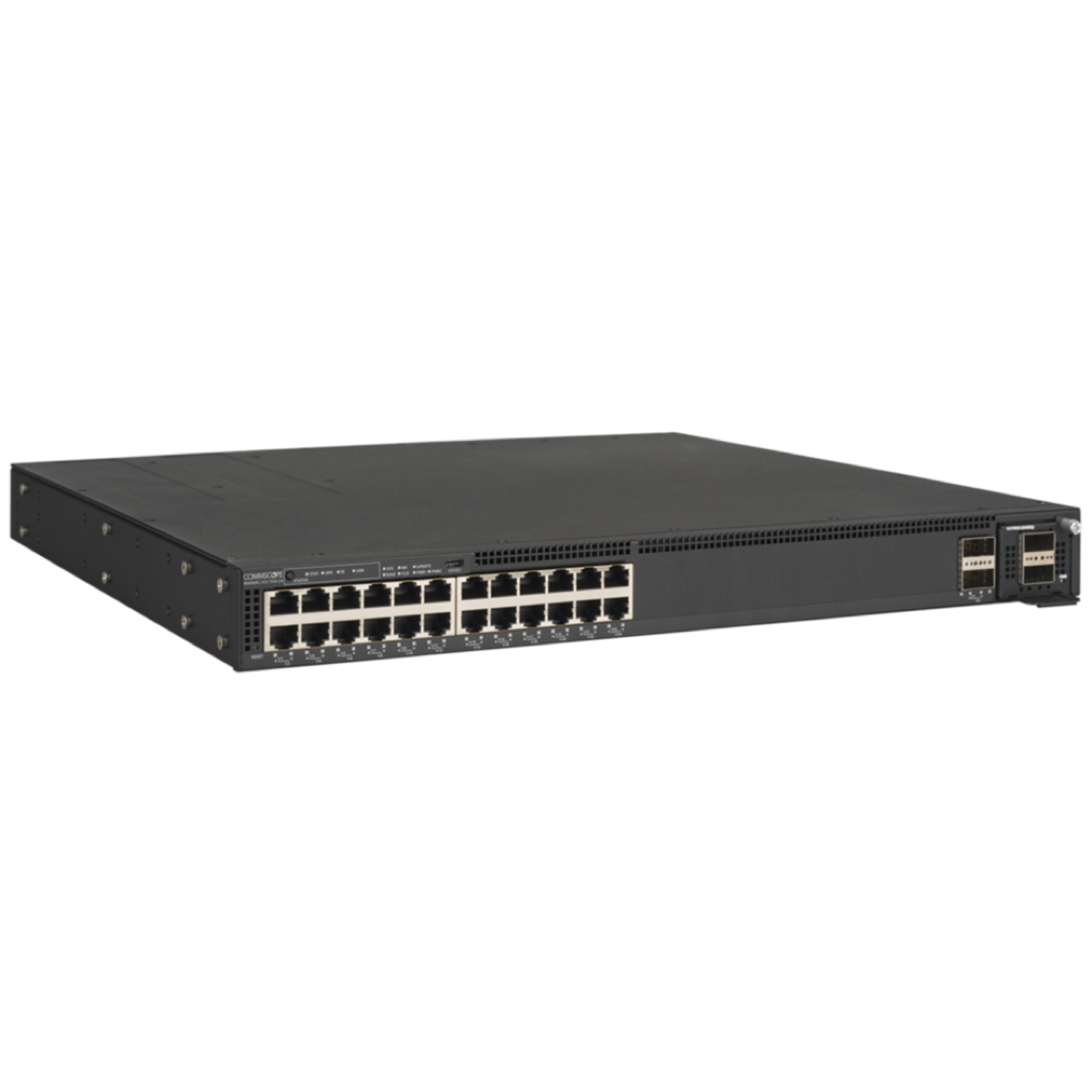 Ruckus ICX 7550-24-E2 Stackable Managed Switch – 24-Port Gigabit Ethernet, 2x 40GbE QSFP+ Uplinks, Layer 3, Enterprise-Class