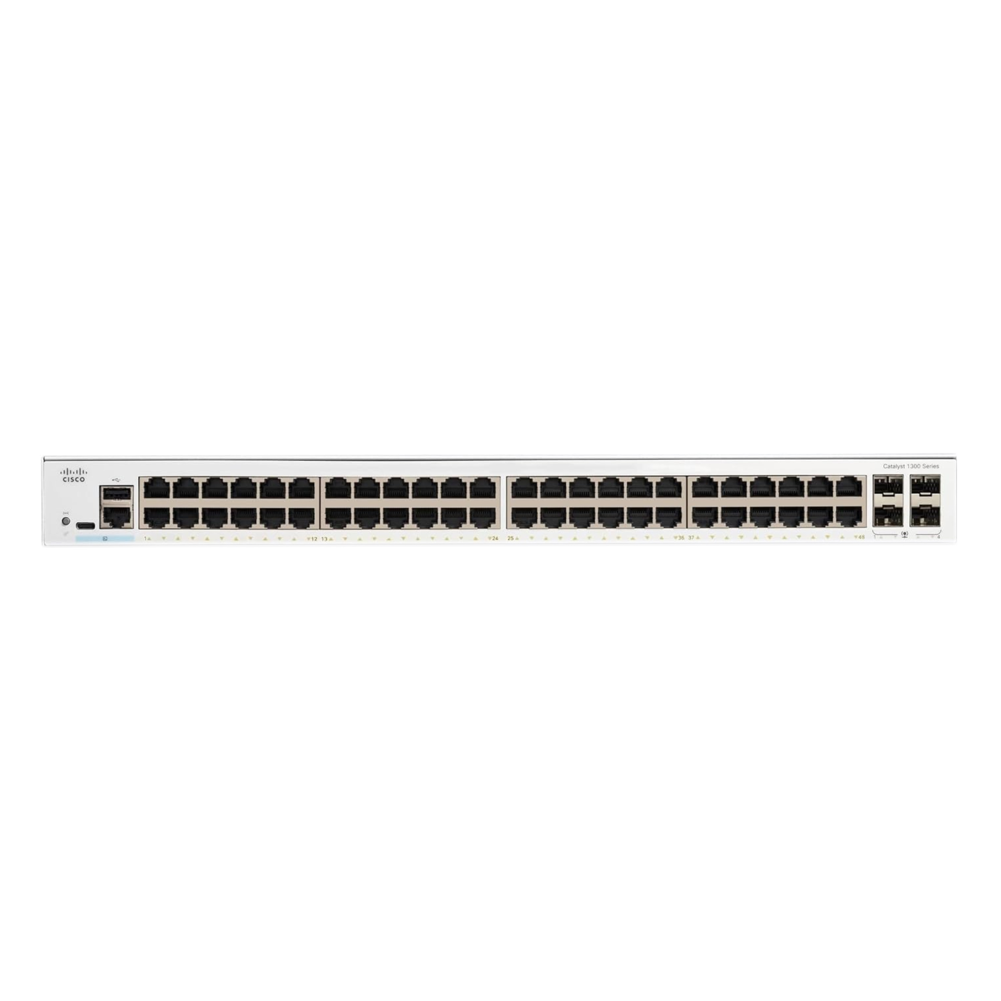 C1300-48T-4X, Cisco Catalyst 1300 Switch, 48x GE RJ45, 4x 10GE SFP+, Rackmount