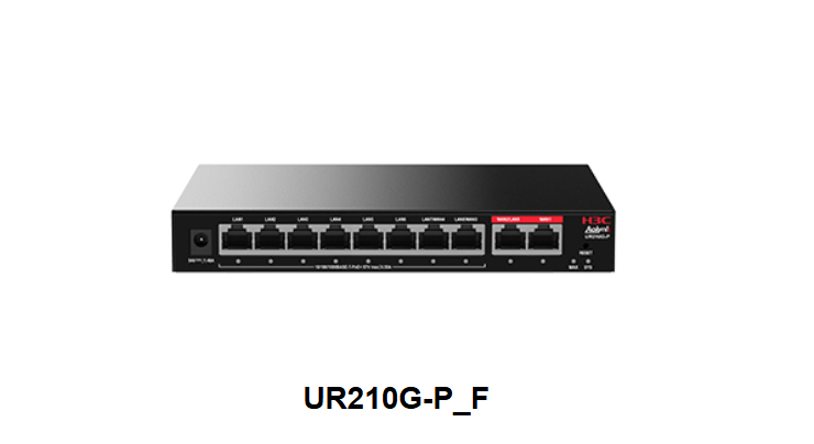 H3C Aolynk UR210G-P_F high-performance enterprise PoE gateway