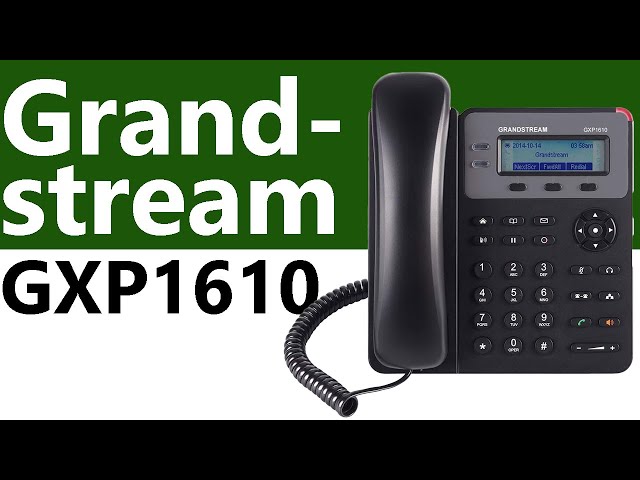 Grandstream GXP1610 IP Phone, 2 SIP Lines, HD Voice, PoE/Power Adapter, for Office & Home VoIP System 