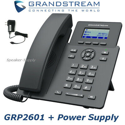 Grandstream GRP2601 IP Phone , 4 SIP Lines, HD Voice, PoE/Power Adapter, for Office & Home VoIP System