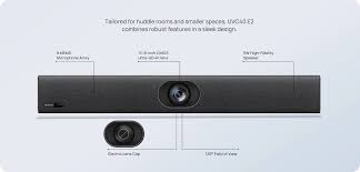 Yealink UVC40 E2 4K Webcam Speaker Tracking & Built-in Audio Meetings USB Conference Camera