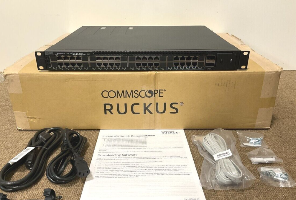 RUCKUS ICX 7550-48 Gigabit Stackable L3 Managed Enterprise/Campus Ethernet Switch