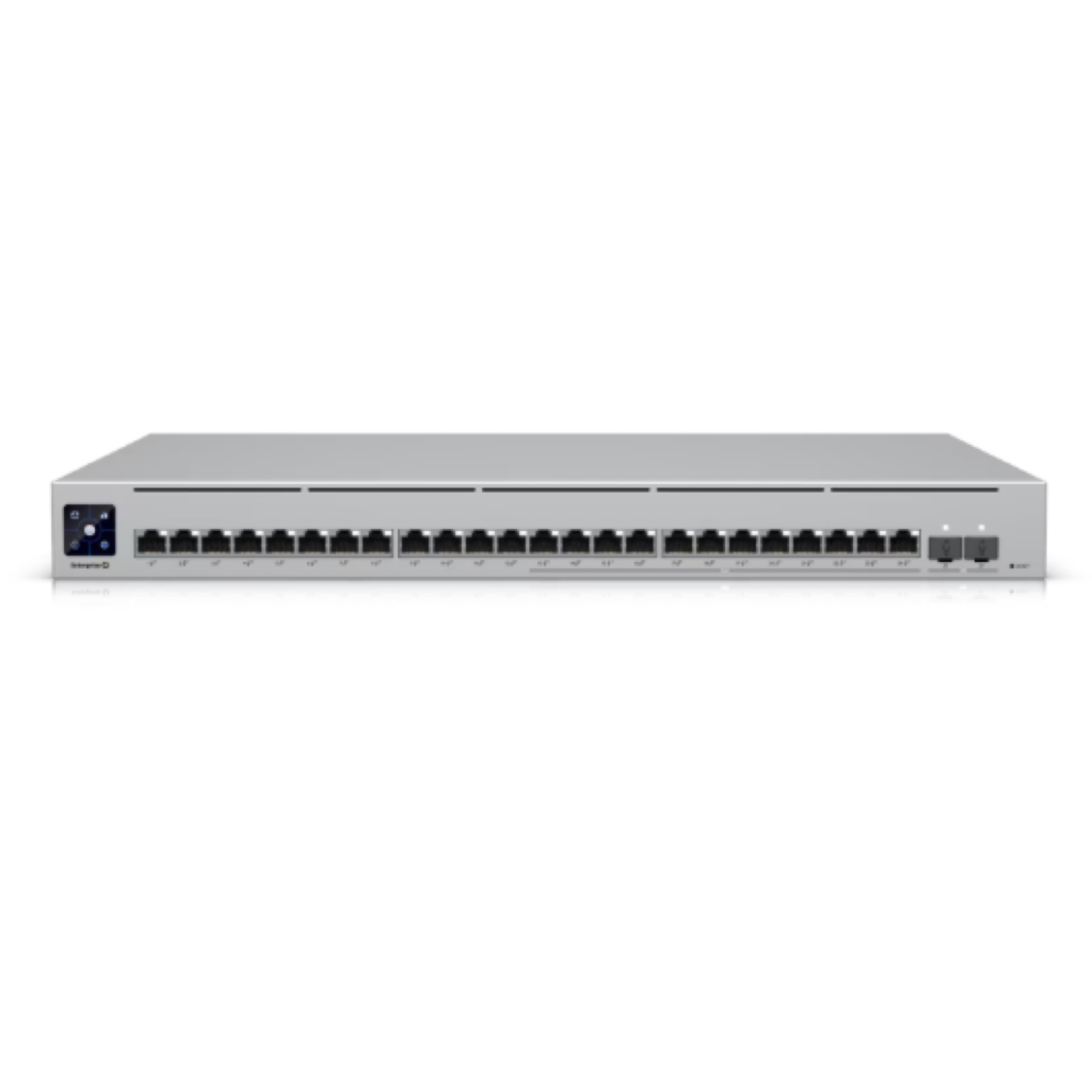 Ubiquiti UniFi Switch Enterprise 24 PoE USW-Enterprise-24-PoE – 24-Port Layer 3 Managed Switch, 12x 2.5GbE + 12x 1GbE PoE+ (400W Budget), 2x 10G SFP+, 1.3" Touchscreen, Rackmount