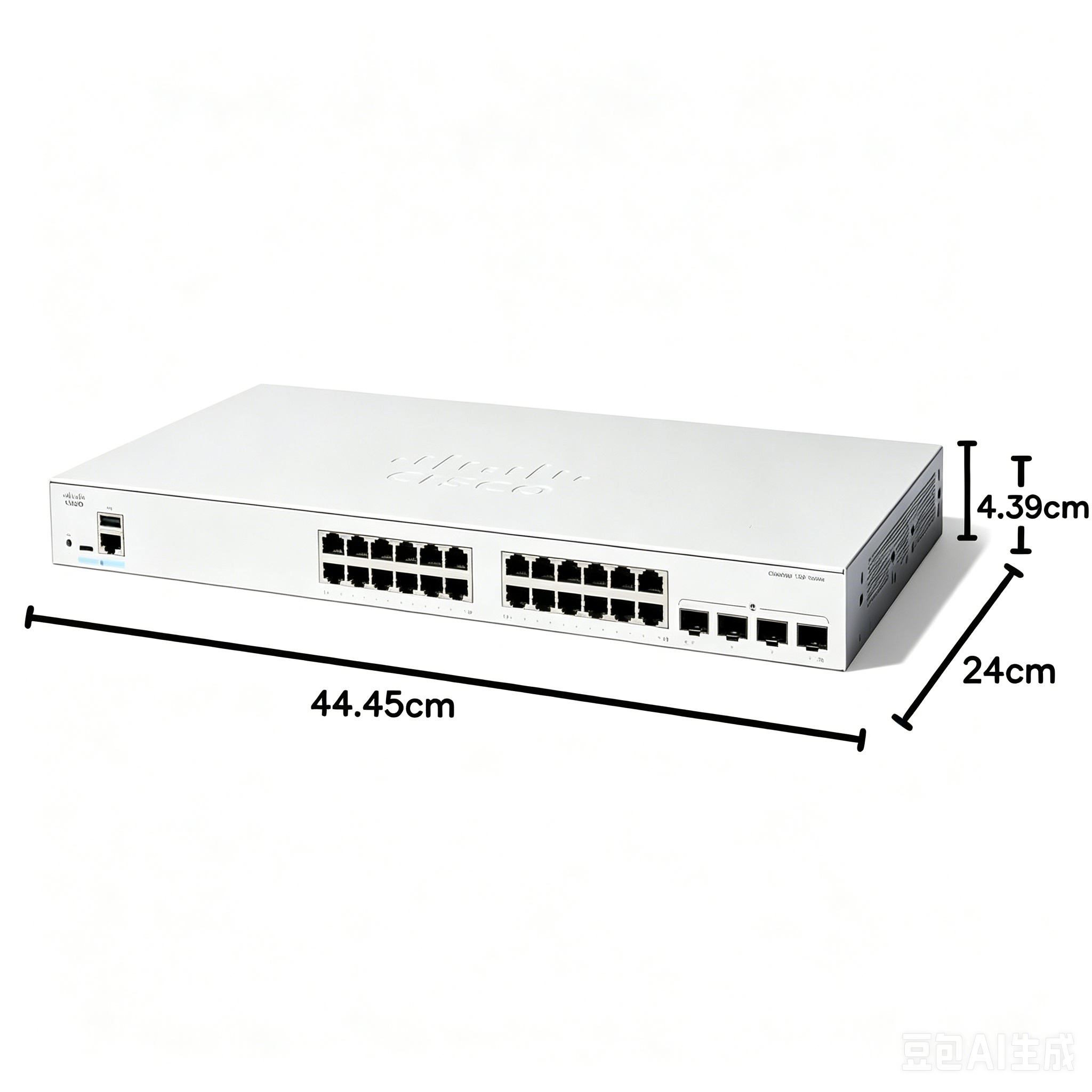 C1300-24T-4G, Cisco C1300 Switch, 24xGE/4xSFP/Rack-mount