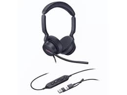 Yealink UH46 Wired Headset Noise Cancelling HD Voice Comfort Ear Cushion Office/Remote Work/Call Center Headset