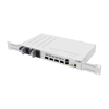 MikroTik CRS504-4XQ-IN 4-Port 100G QSFP28 Managed Switch – 100 Gigabit Ethernet, 16x 25G via Breakout Cables, 1U Rackmount, Dual Power Supplies